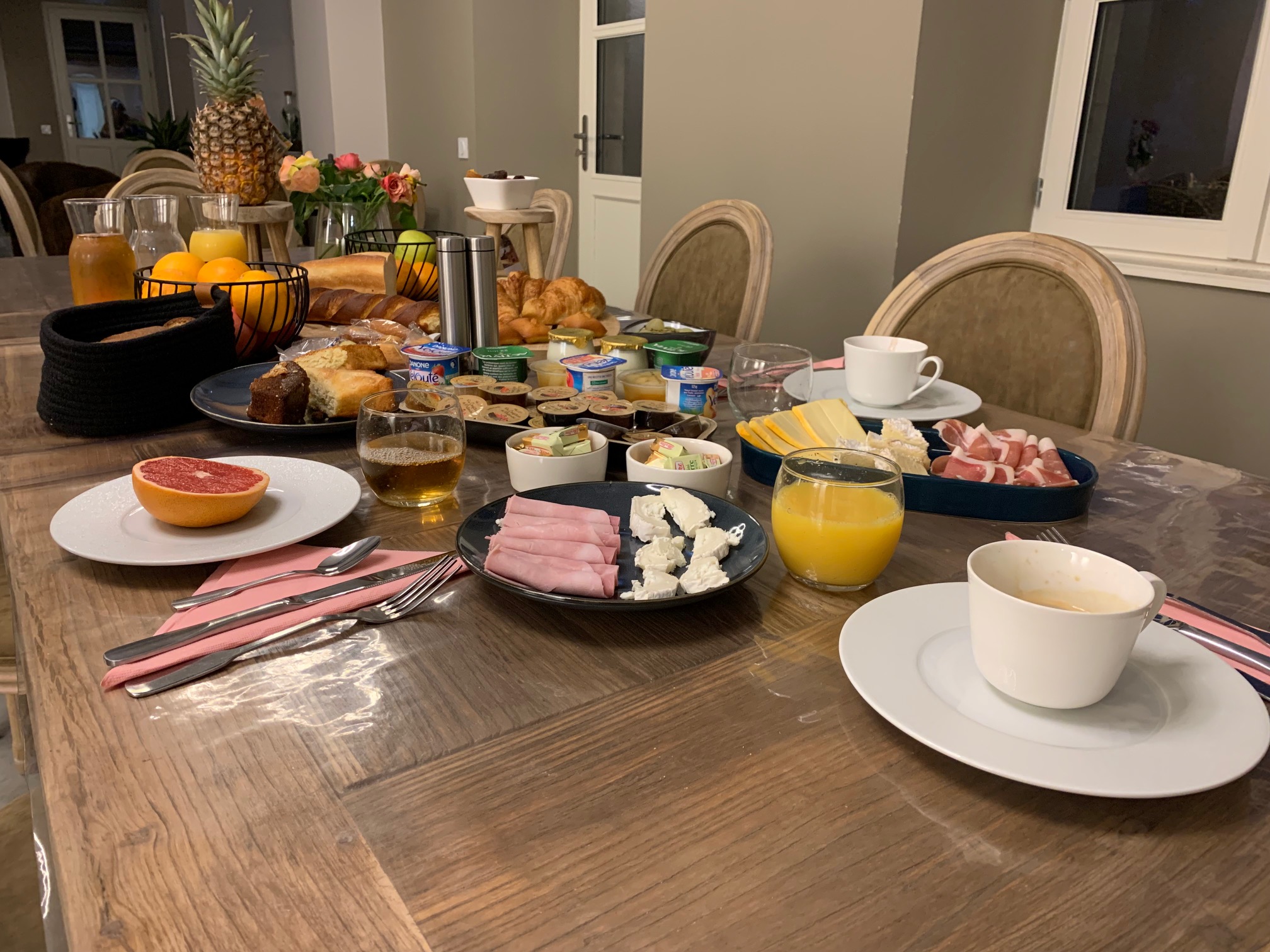 Continental buffet breakfast